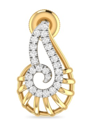 Falling Dew Cluster Diamond Earrings