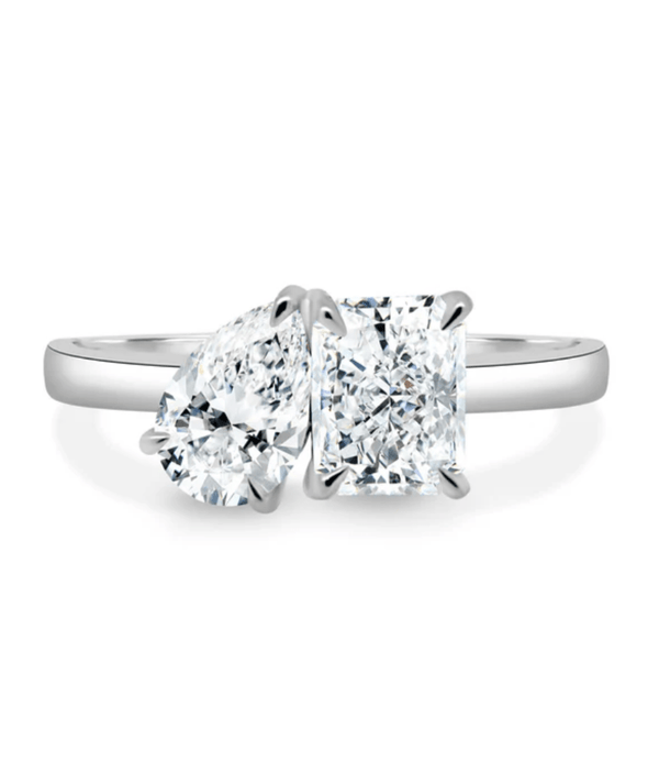 Kylie's Stellar Toi et Moi Diamond Ring (4 cts)