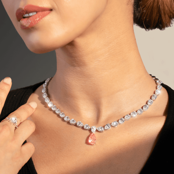 Zian's Pink Solitaire Necklace (31 carats)