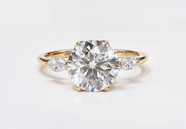 3-stone Tulip Solitaire Ring (2.5 carats)