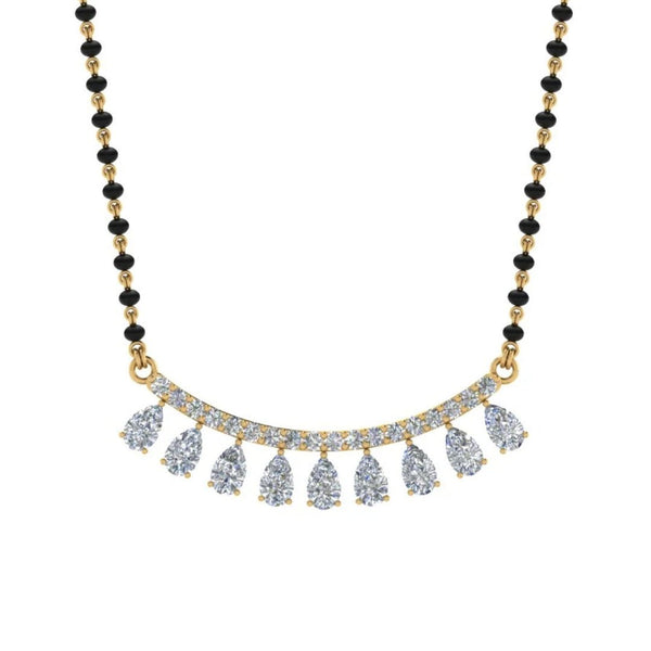 9-stone Modern Diamond Mangalsutra