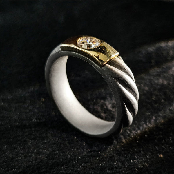 0.8 Ct Czar Titanium Ring