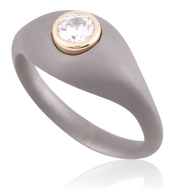 1 Ct Ardor Titanium Ring