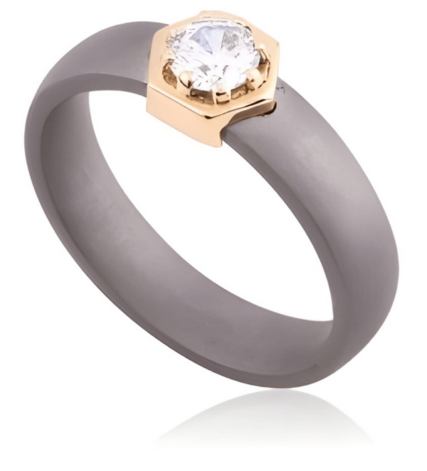 0.5 Ct Maximus Titanium Ring