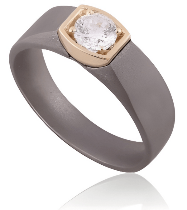 0.5 Ct Forge Titanium Ring