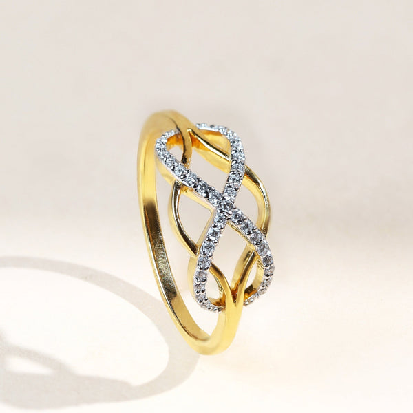 Woven to Infinity Promise Ring