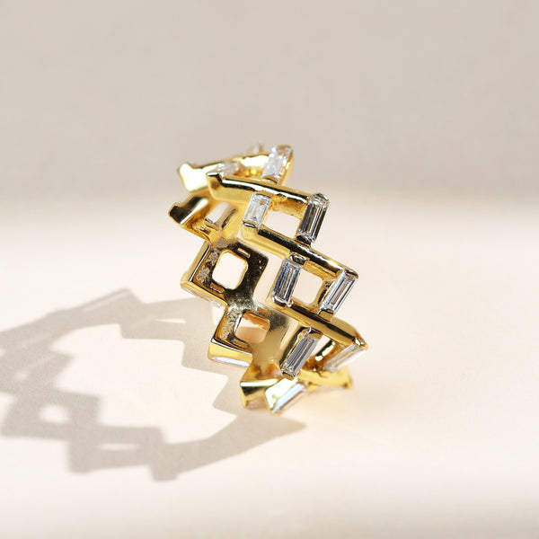 Criss Cross Tiara Daily Wear Ring