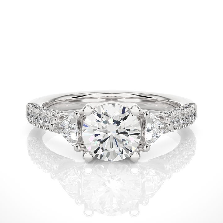 Glammer Centre Of Attraction Round Lab Diamond 1 Carat Solitaire Ring