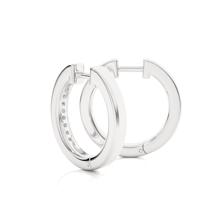 Shimmering Loop Diamond Earrings