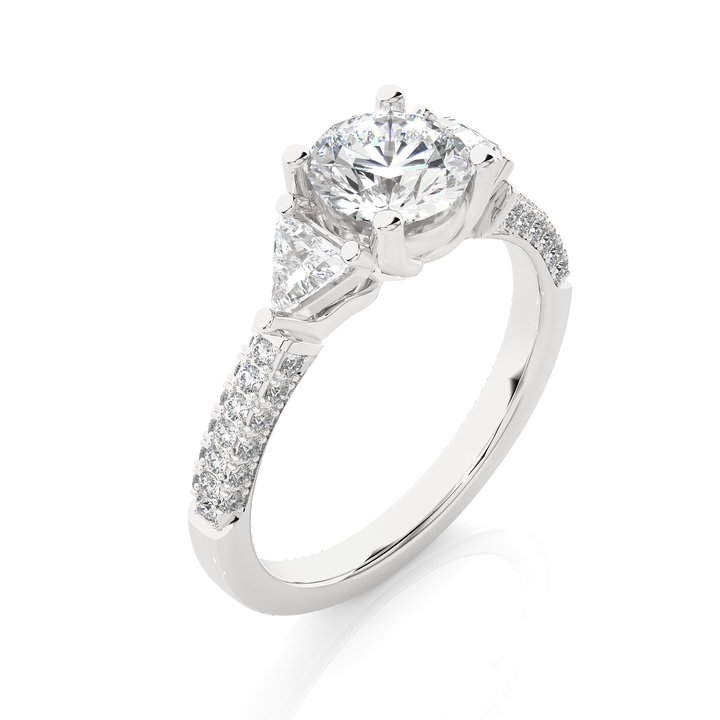 Glammer Centre Of Attraction Round Lab Diamond 1 Carat Solitaire Ring