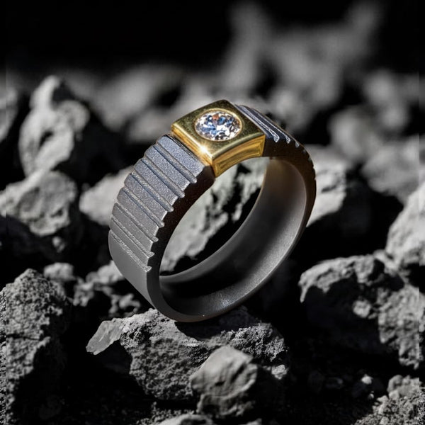 0.5 Ct Viking Titanium Ring
