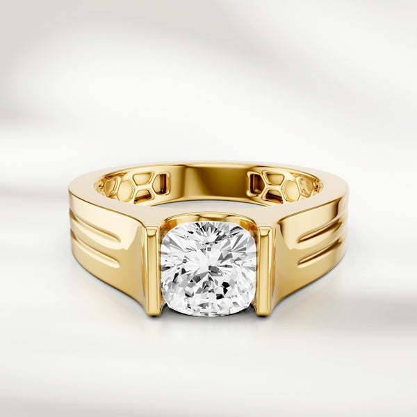 1.5 Ct Vivenne Cushion Solitaire Ring
