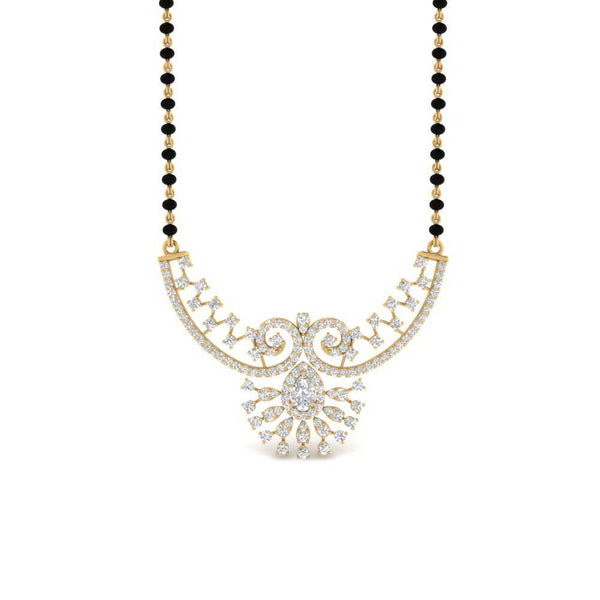 Fancy Modern Diamond Mangalsutra