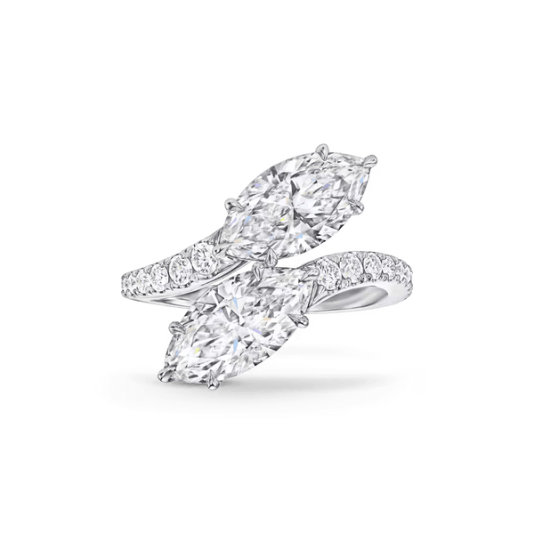 Twisted Turn Toi et Moi Diamond Ring (2 cts)