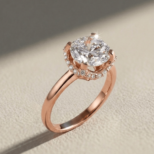 Malkin Celestia Pavé 1.5 Ct Solitaire Ring