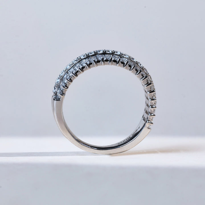 Slim profile top-down view of Crownline Dailywear Ring.