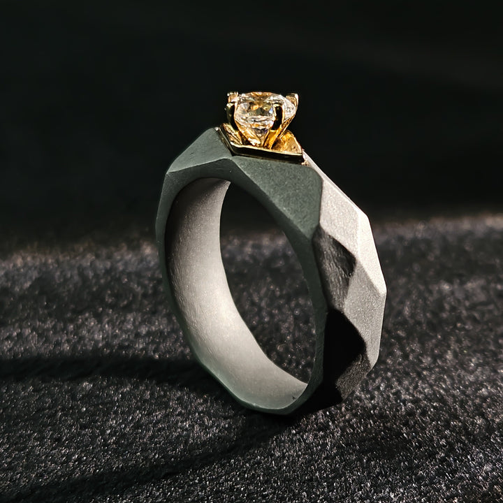 Ct Helios Titanium Ring – True Diamond IN - Main Image