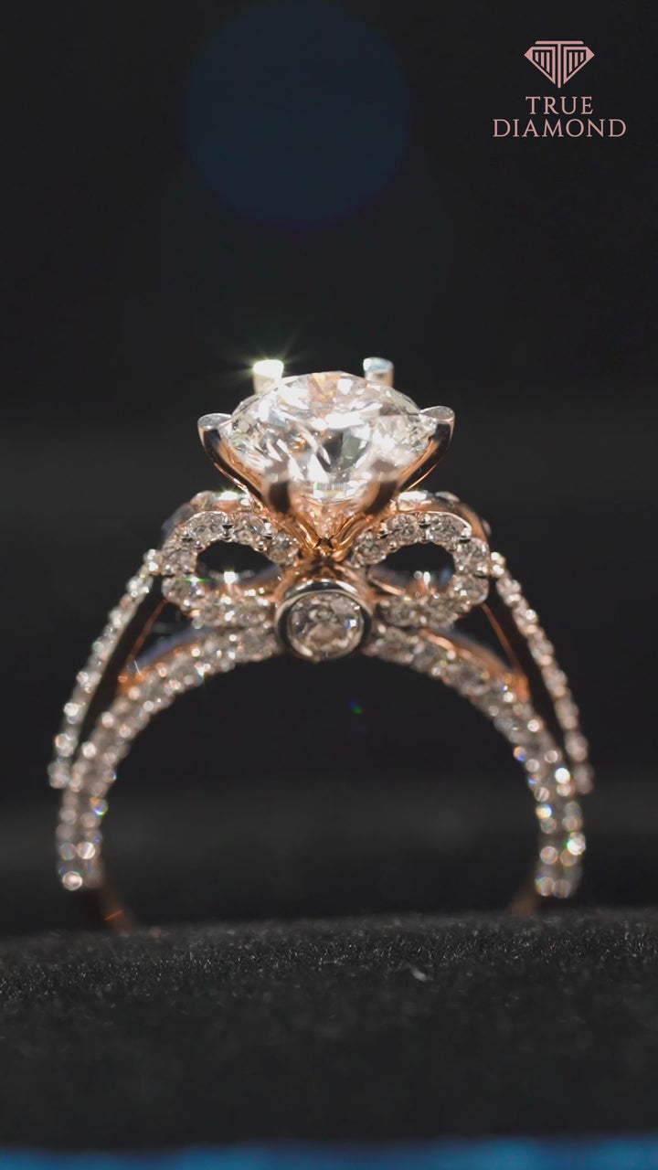 1.5 Carat Bow Solitaire Ring