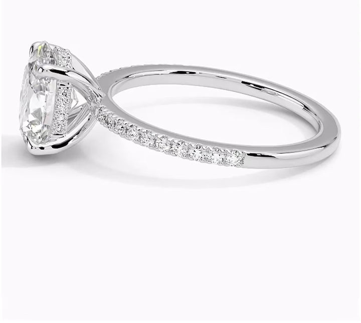 Radiant Glory 2 Carat Oval Solitaire Ring