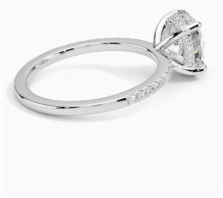 Radiant Glory 1 Carat Oval Solitaire Ring