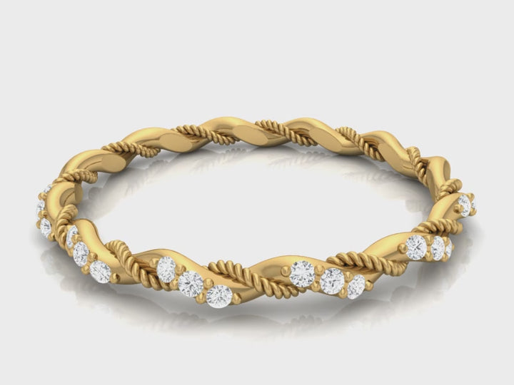 Twist N Turn Lab Diamond Ring