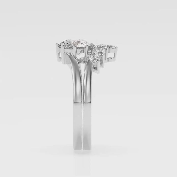 Stackable Crown Lab Diamond 1 Ct Solitaire Ring