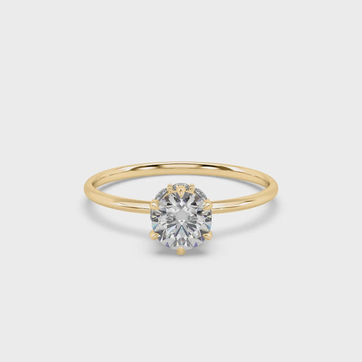 Queen Elizatbeth 0.75 Carat Lab Diamond Solitaire ring