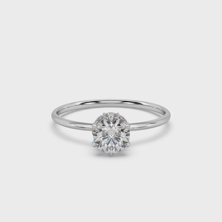 Queen Elizatbeth 0.75 Carat Lab Diamond Solitaire ring