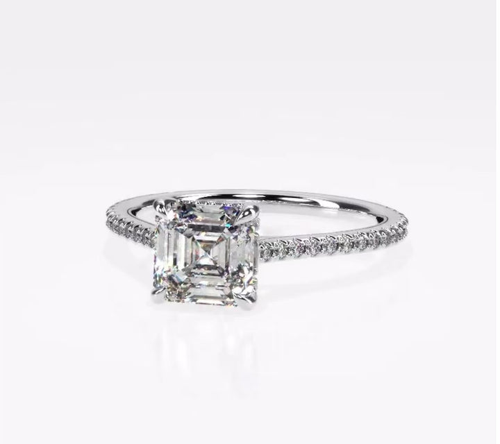 Forever Love 2 Carat Asscher Solitaire Ring