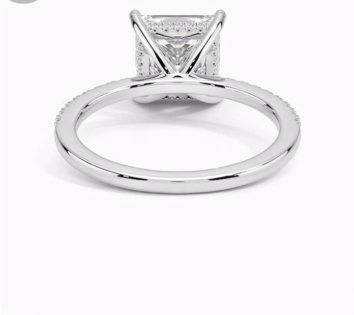 Radiant Glory 2 Carat Princess Solitaire Ring