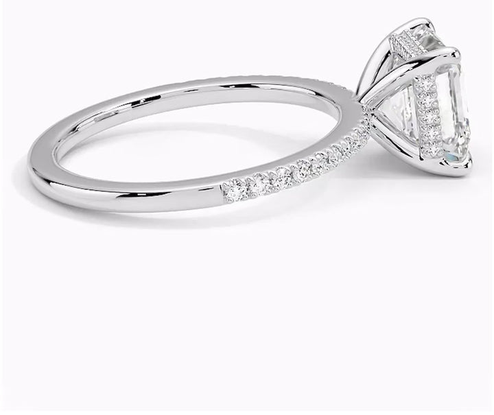 Radiant Glory 2 Carat Asscher Solitaire Ring