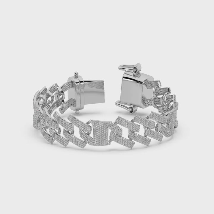 True Diamond Sparkle Mens Bracelet