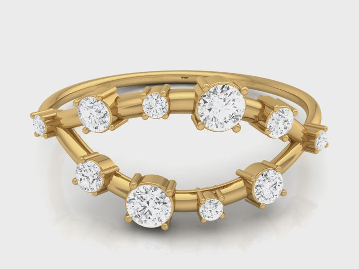 Lab Diamond Open Claw Ring