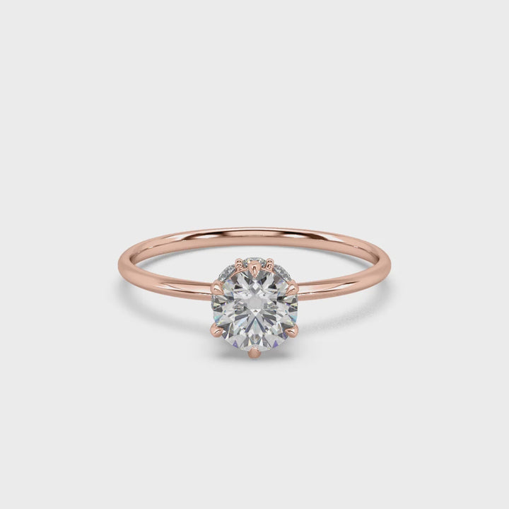 Queen Elizatbeth 0.75 Carat Lab Diamond Solitaire ring