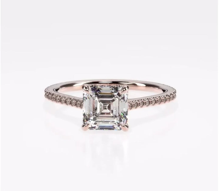 Forever Love 2 Carat Asscher Solitaire Ring