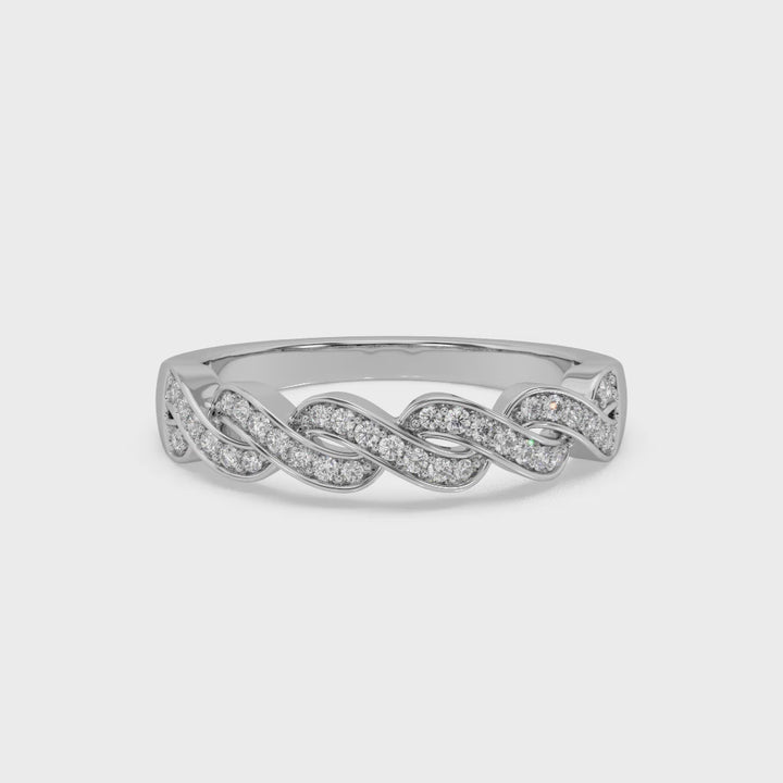 Lab Diamond Infinity Ring