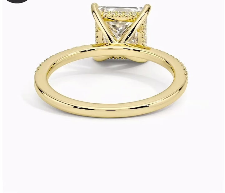 Radiant Glory 2 Carat Princess Solitaire Ring