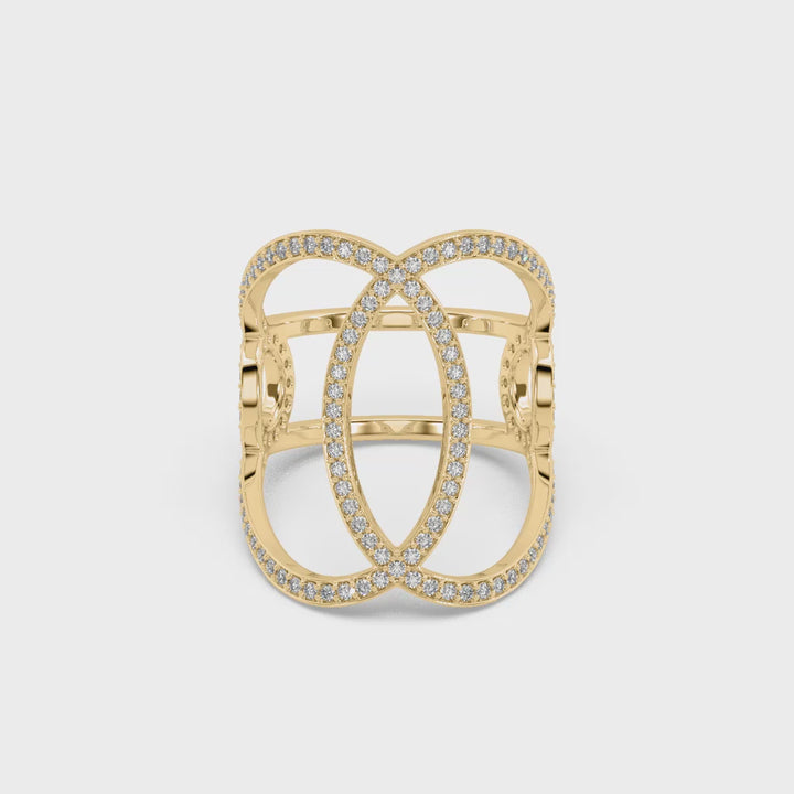 Classic Entwined Lab Diamond Ring