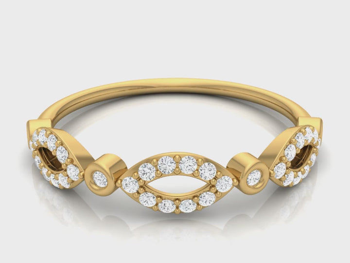 Lab Diamond Coral Denisa Ring