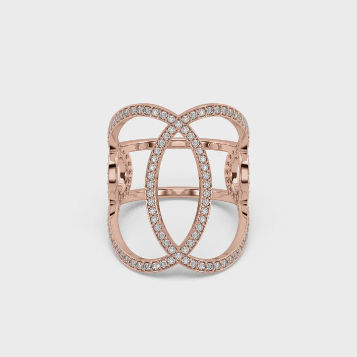 Classic Entwined Lab Diamond Ring