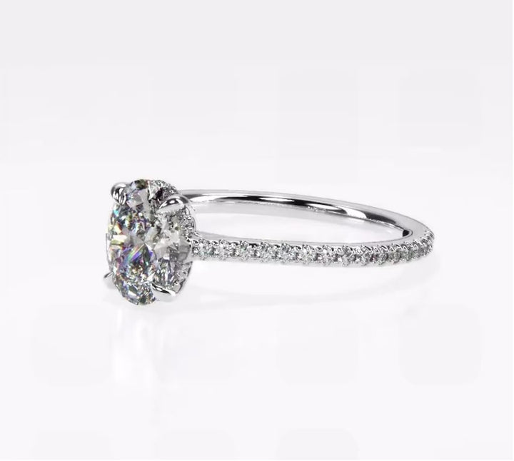 Forever Love 2 Carat Oval Solitaire Ring