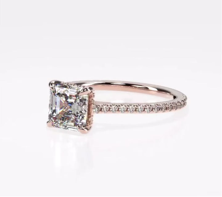 Forever Love 1 Carat Asscher Solitaire Ring