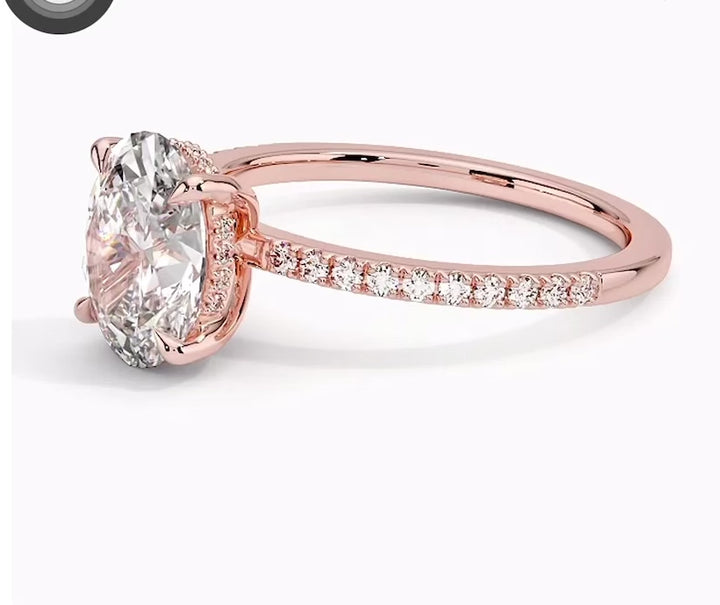 Radiant Glory 2 Carat Oval Solitaire Ring