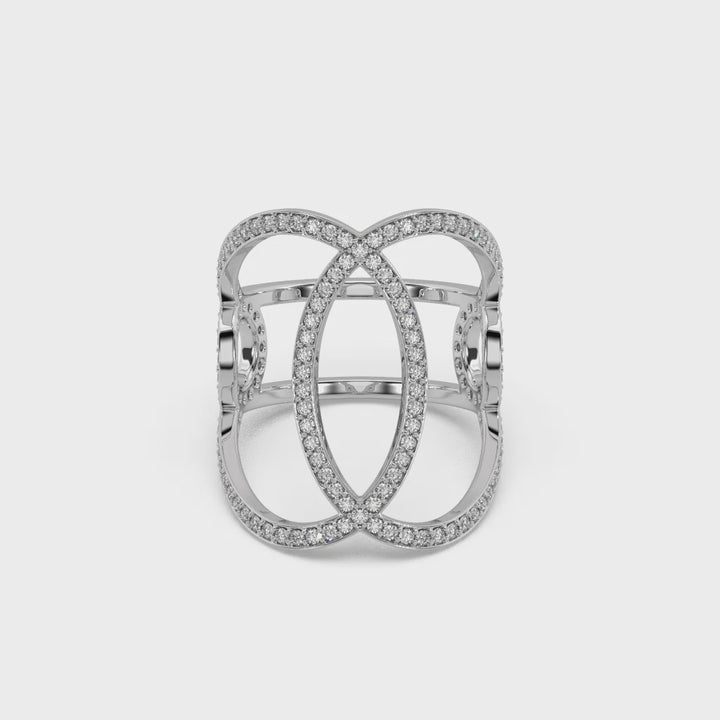 Classic Entwined Lab Diamond Ring