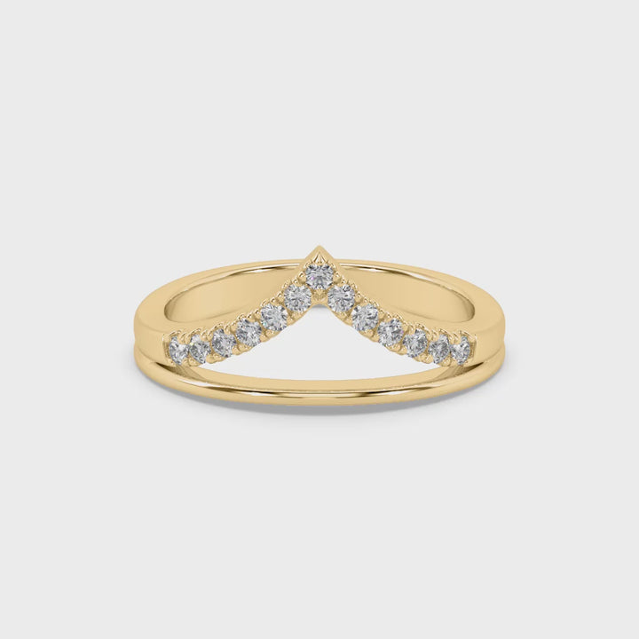 Lab Diamond Zen Stackable Cocktail Ring