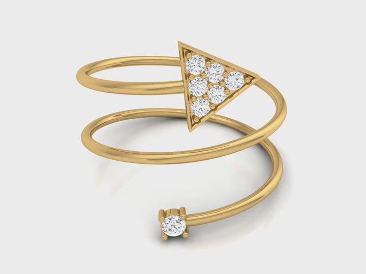 Spring Geometric Lab Diamond Ring
