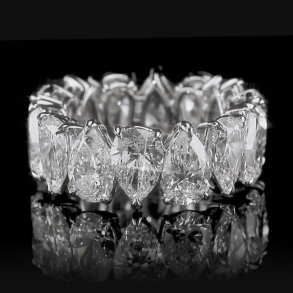 Royal Alternate Pear Diamond Eternity Band (4 cts)