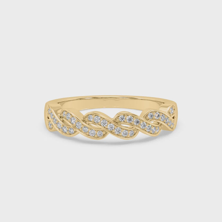 Lab Diamond Infinity Ring