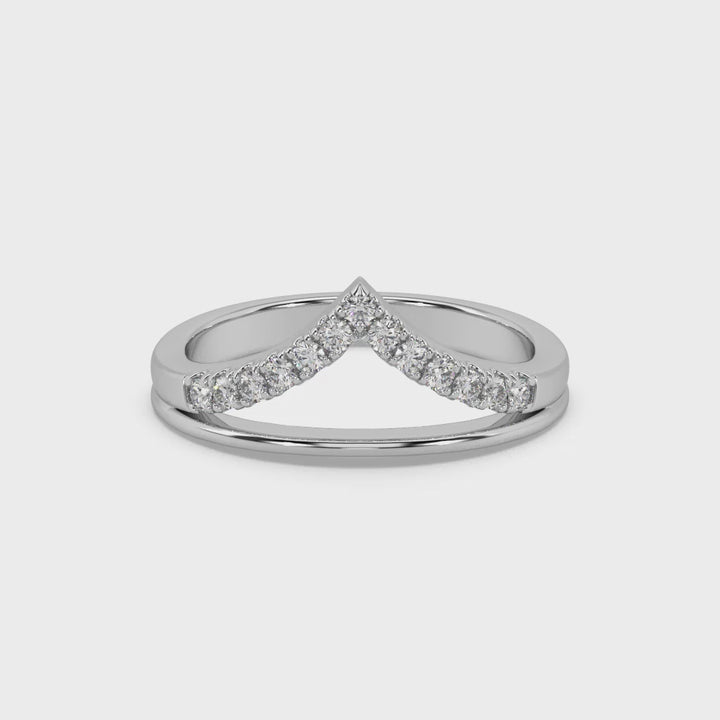 Lab Diamond Zen Stackable Cocktail Ring