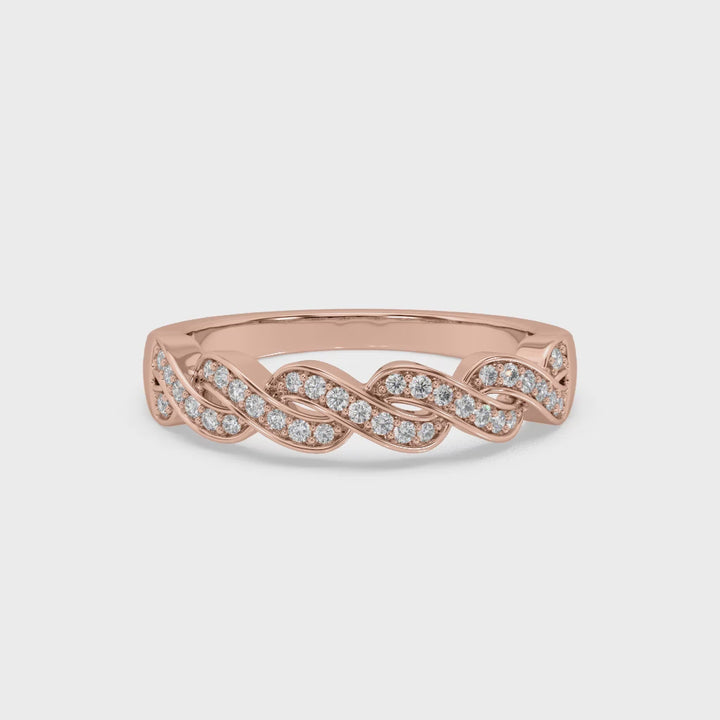 Lab Diamond Infinity Ring